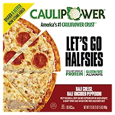CAULIPOWER Half Cheese Half Uncured Pepperoni Stone-fired, Cauliflower Crust Pizza, 17.5 Ounce