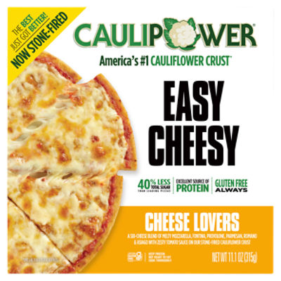 CAULIPOWER Cheese Lovers Stone-fired Cauliflower Crust Pizza, 11.1 oz