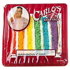 Carlo's Vanilla Rainbow Cake, 7.4 oz, 7.4 Ounce