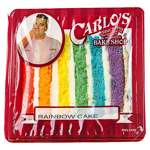 Carlo's Vanilla Rainbow Cake, 7.4 oz