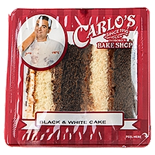 Carlo's Black & White Cake, 7 oz, 7 Ounce
