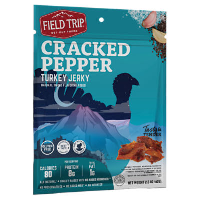Field Trip Cracked Pepper All Natural Turkey Jerky, 2.2 oz