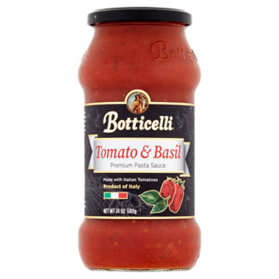 Botticelli Tomato & Basil Premium Pasta Sauce, 24 oz, 24 Ounce