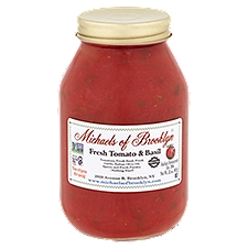 Michaels of Brooklyn Fresh Tomato & Basil, Sauce, 32 Ounce