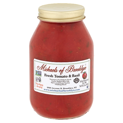 Michaels of Brooklyn Fresh Tomato & Basil Sauce, 32 oz