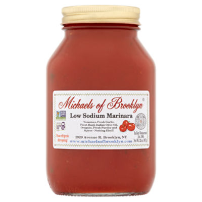 Michaels of Brooklyn Low Sodium Marinara Sauce, 32 oz