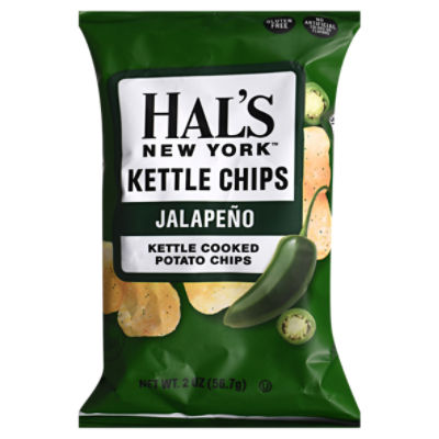 HAL'S NEW YORK KETTLE CHIPS JALAPENO 2 OZ