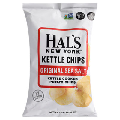 HAL'S NEW YORK ORIGINAL SEA SALT KETTLE COOKED POTATO CHIPS 5 ounce