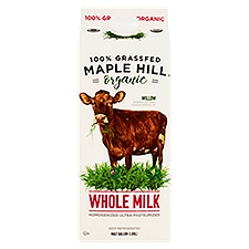 Maple Hill 100% Grassfed Organic Whole Milk, half gallon, 64 Fluid ounce