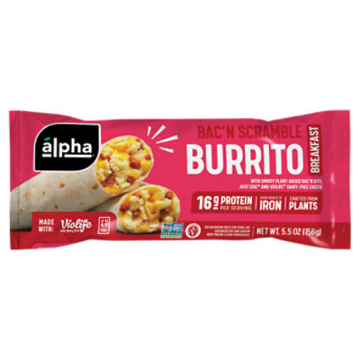 Alpha Bac'n Scramble Burrito Breakfast, 5.5 oz