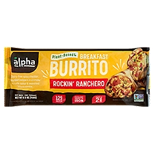 Alpha Rockin' Ranchero Plant-Based Breakfast Burrito, 5.5 oz