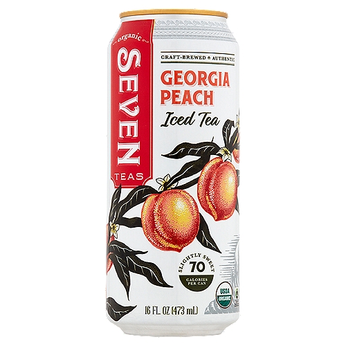 Seven Teas Organic Georgia Peach Iced Tea, 16 fl oz
Fully Charged
Glowing
Revive
Uplift
None