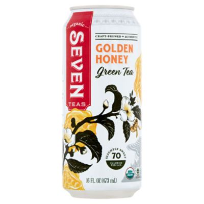 Seven Teas Organic Golden Honey Green Tea, 16 fl oz