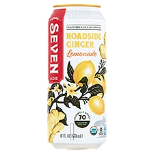 Seven Ade Organic Roadside Ginger, Lemonade, 16 Fluid ounce