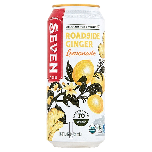 Seven Ade Organic Roadside Ginger Lemonade, 16 fl oz