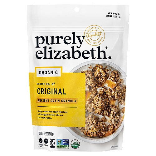 Purely Elizabeth Organic Recipe No. 01 Original Ancient Grain Granola, 12 oz