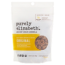 Purely Elizabeth Ancient Grain Granola, Original Salty-Sweet Crunchy Clusters, 12.5 Ounce