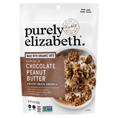 Purely Elizabeth Recipe No. 11 Chocolate Peanut Butter Ancient Grain Granola, 10 oz