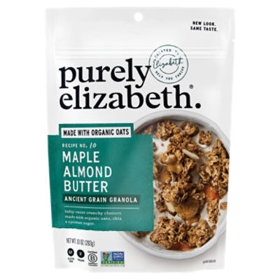 Purely Elizabeth Recipe No. 10 Maple Almond Butter Ancient Grain Granola, 10 oz