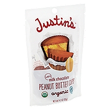 Justin's Organic Mini Milk Chocolate, Peanut Butter Cups, 4.7 Ounce