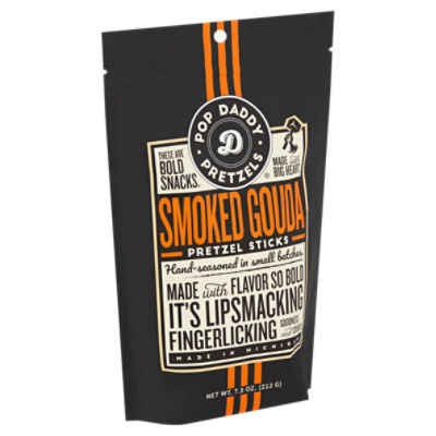 Pop Daddy Pretzels Smoked Gouda Pretzel Sticks, 7.5 oz