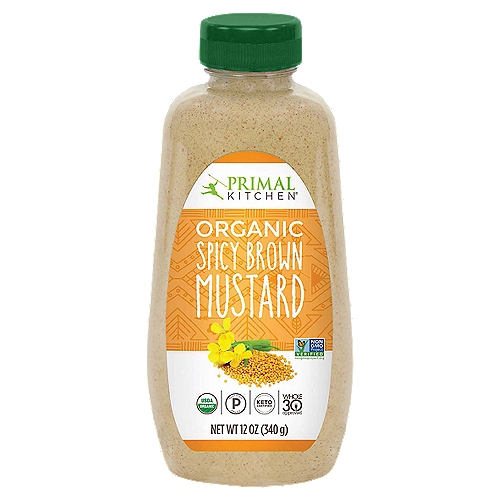 Primal Kitchen Organic Spicy Brown Mustard, 12 oz