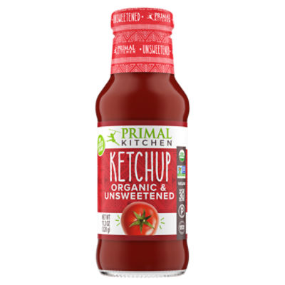Primal Kitchen Organic And Unsweetened Ketchup 11 3 Oz