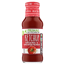Primal Kitchen Organic and Unsweetened, Ketchup, 11.3 Ounce
