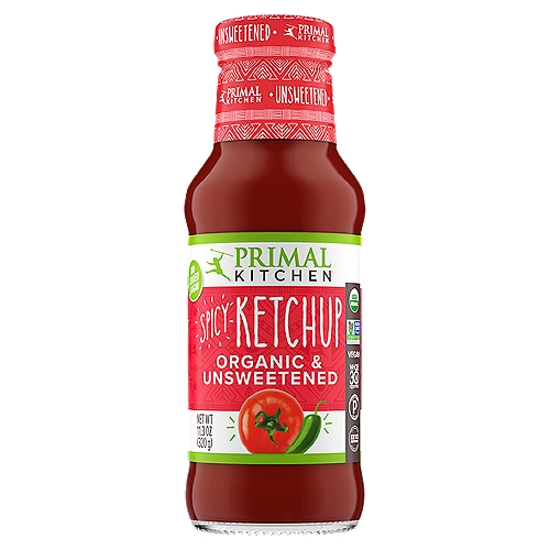 Primal Kitchen Organic & Unsweetened Spicy Ketchup, 11.3 oz