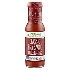 Primal Kitchen Organic and Unsweetened Classic, BBQ Sauce, 8.5 Ounce