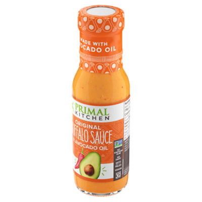  Primal Kitchen No-Dairy Buffalo Sauce Variety 3-Pack, Made  with Real Ingredients Like Avocado Oil and No Cane Sugar or Corn Syrup,  Includes 1 Original, 1 Hot, and 1 Mild 