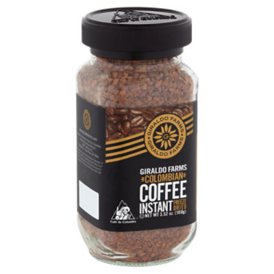 Giraldo Farms Colombian Freeze Dried Instant Coffee, 3.52 oz