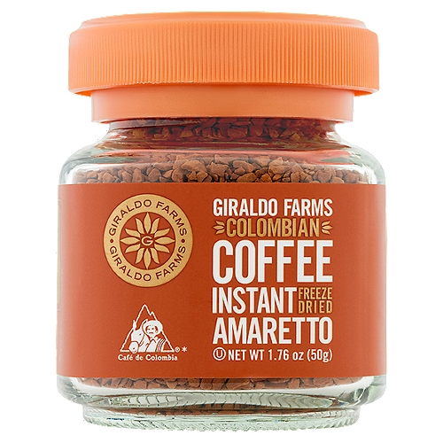 Giraldo Farms Colombian Freeze Dried Amaretto Instant Coffee, 1.76 oz