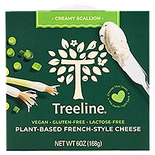 Treeline Creamy Scallion Plant-Based French-Style, Cheese, 6 Ounce
