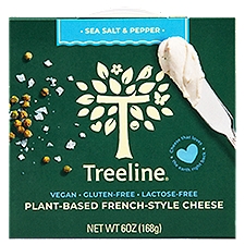 Treeline Sea Salt & Pepper Plant-Based French-Style Cheese, 6 oz