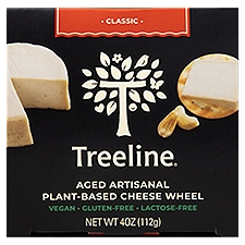 Treeline Cheese Wheel, Classic Aged Artisanal Plant-Based, 3.9 Ounce