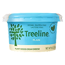 Treeline Plain Plant-Based Cream Cheese, 8 oz