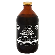 Lucky Jack Nitro Cold Brew Coffee, Triple Jack, 10 Fluid ounce