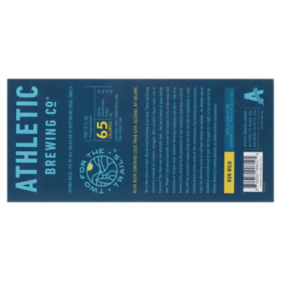Athletic Brewing Co Run Wild IPA Non-Alcoholic Brew, 12 count, 12 fl oz
