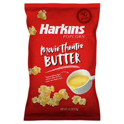 Harkins Popcorn Movie Theatre Butter Popcorn, 4.0 oz