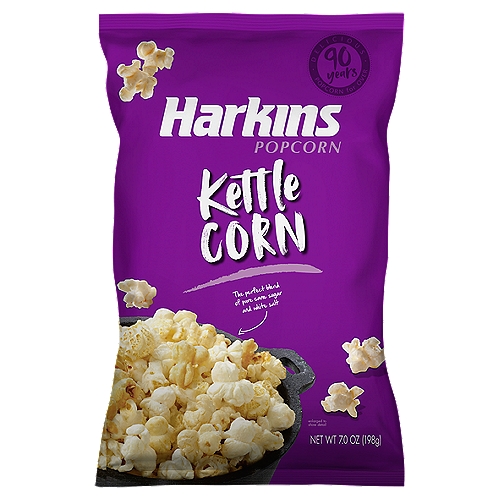 Harkins Popcorn Kettle Corn Popcorn, 7.0 oz