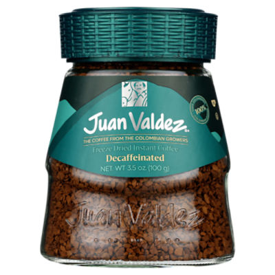 Juan Valdez Decaffeinated Freeze Dried Instant Coffee, 3.5 oz