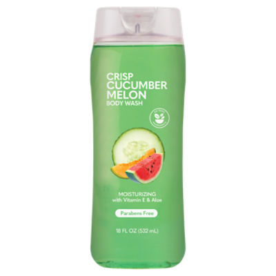 MKJ Brands Crisp Cucumber Melon Moisturizing Body Wash, 18 fl oz