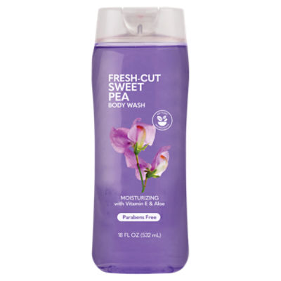 MKJ Brands Fresh-Cut Sweet Pea Moisturizing Body Wash, 18 fl oz