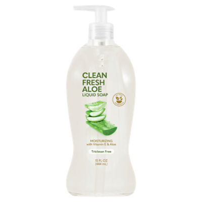 MKJ Brands Clean Fresh Aloe Moisturizing Liquid Soap, 15 fl oz