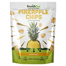 BranchOut Original Dried and Crunchy Pineapple Chips, 1.5 oz