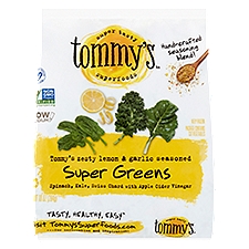 Tommy's Zesty Lemon & Garlic Seasoned, Super Greens, 10 Ounce
