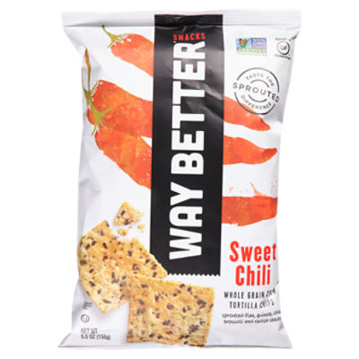 Way Better Snacks Sweet Chili Whole Grain Corn Tortilla Chips, 5.5 oz