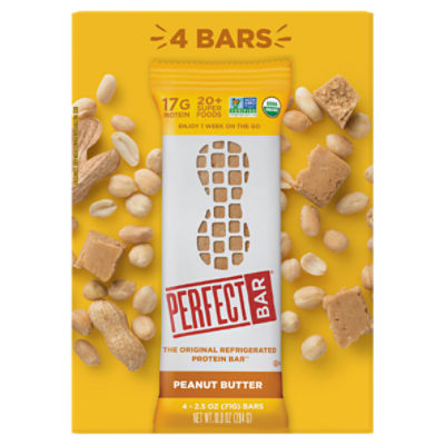 Perfect Bar Peanut Butter The Original Refrigerated Protein Bar, 2.5 oz, 4 count