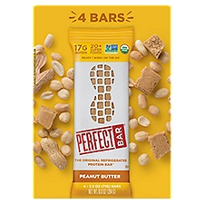 Perfect Bar Peanut Butter The Original Refrigerated Protein Bar, 2.5 oz, 4 count
